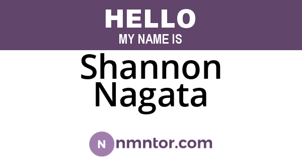 Shannon Nagata
