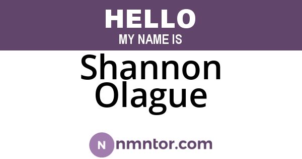 Shannon Olague