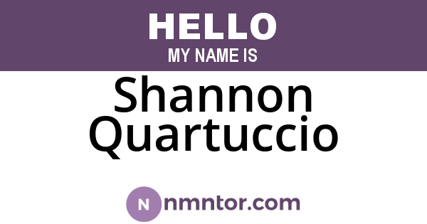 Shannon Quartuccio
