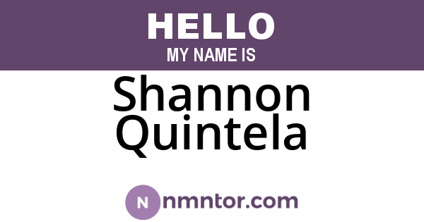 Shannon Quintela