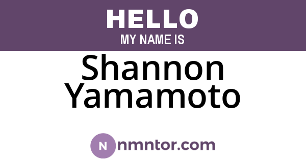Shannon Yamamoto