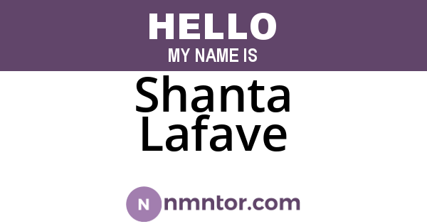Shanta Lafave