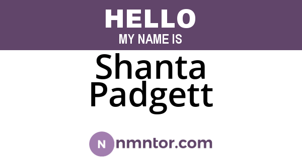 Shanta Padgett