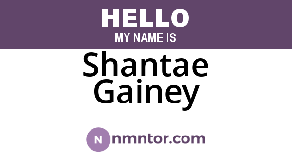 Shantae Gainey