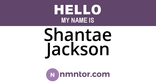 Shantae Jackson