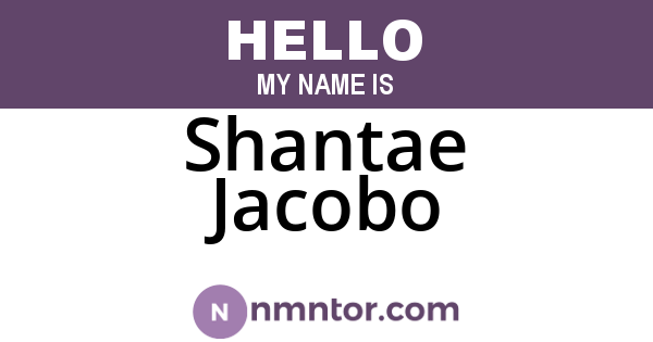 Shantae Jacobo