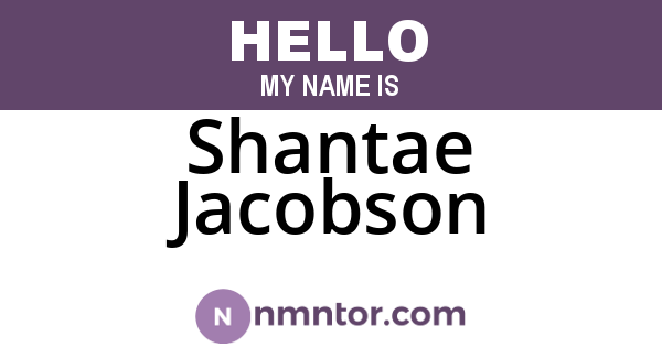 Shantae Jacobson