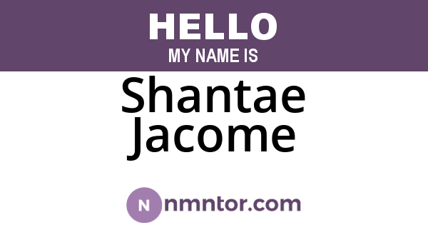 Shantae Jacome