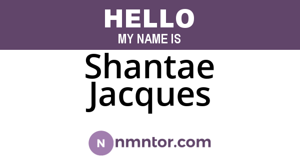 Shantae Jacques