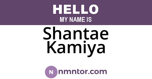 Shantae Kamiya