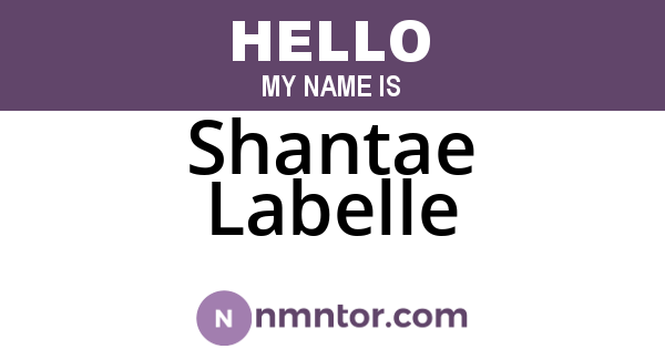 Shantae Labelle