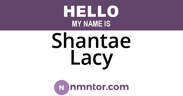 Shantae Lacy