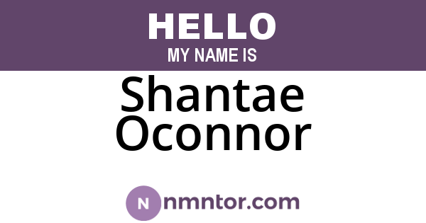 Shantae Oconnor