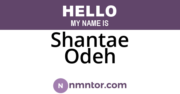 Shantae Odeh