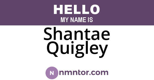 Shantae Quigley