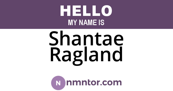 Shantae Ragland