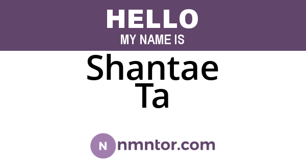 Shantae Ta