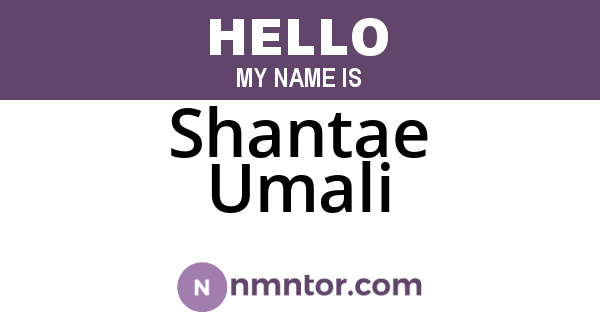 Shantae Umali