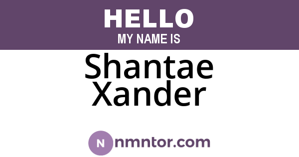 Shantae Xander