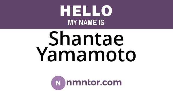Shantae Yamamoto