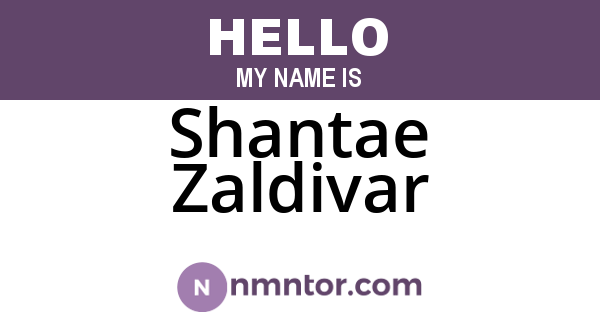 Shantae Zaldivar