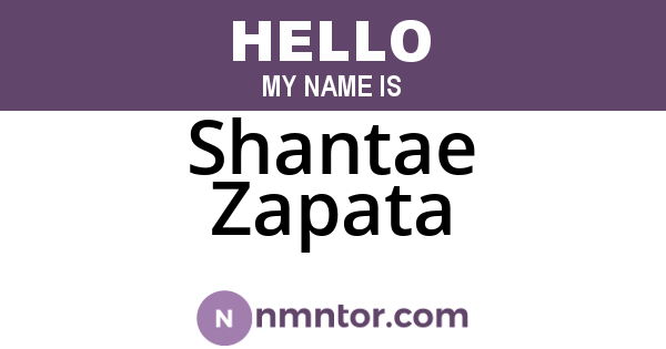 Shantae Zapata