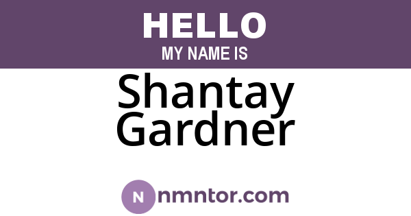 Shantay Gardner
