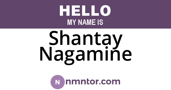 Shantay Nagamine