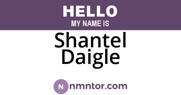 Shantel Daigle