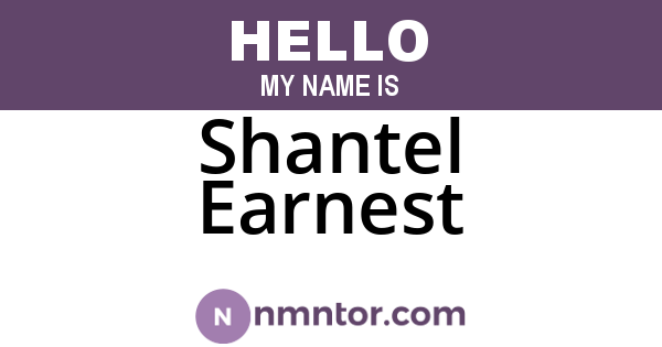 Shantel Earnest