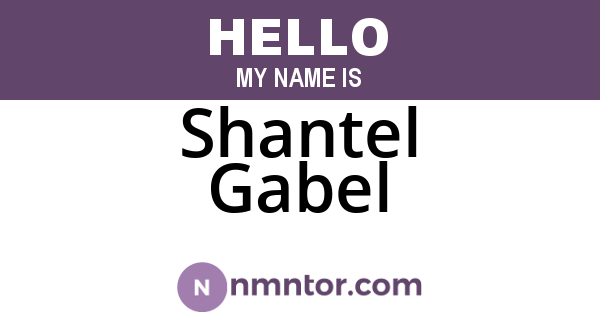 Shantel Gabel