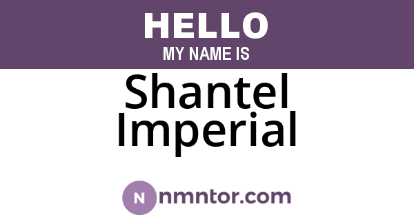 Shantel Imperial