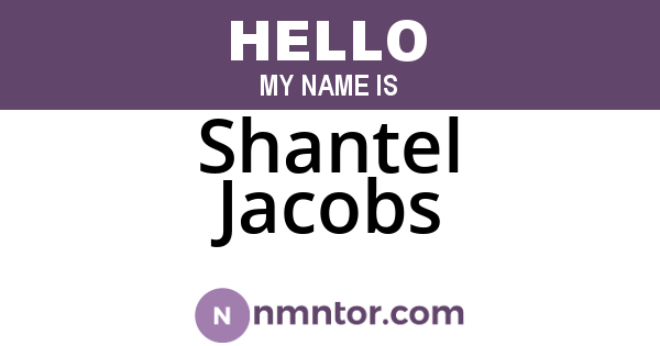 Shantel Jacobs