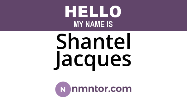 Shantel Jacques