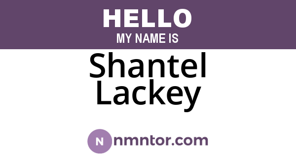 Shantel Lackey