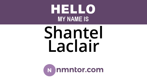 Shantel Laclair