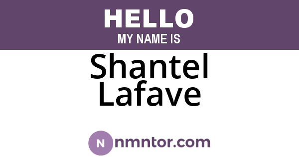 Shantel Lafave
