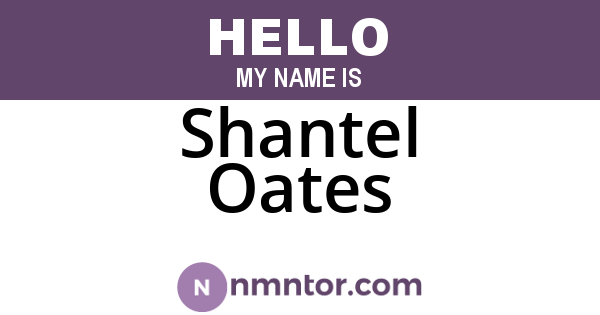 Shantel Oates