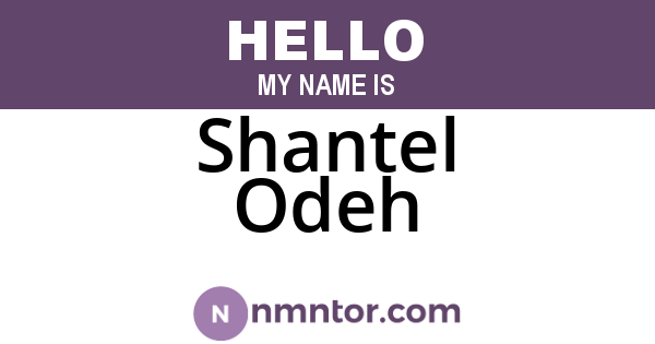 Shantel Odeh