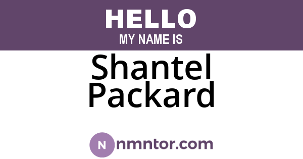 Shantel Packard