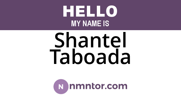 Shantel Taboada
