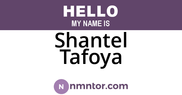 Shantel Tafoya
