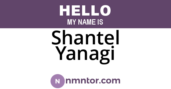Shantel Yanagi