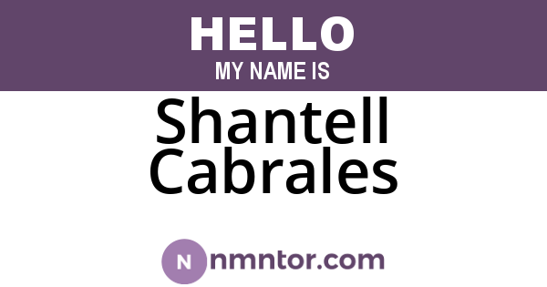 Shantell Cabrales