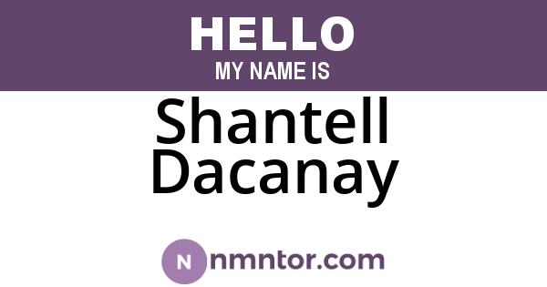 Shantell Dacanay