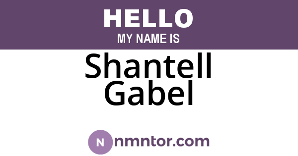 Shantell Gabel