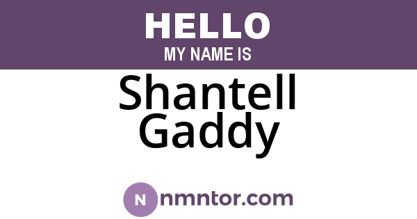 Shantell Gaddy