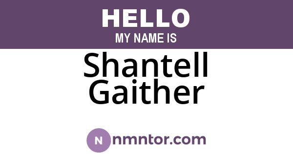 Shantell Gaither