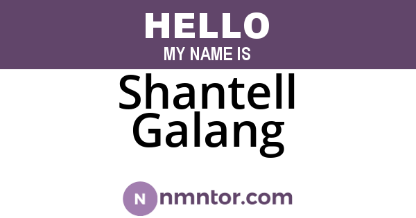 Shantell Galang