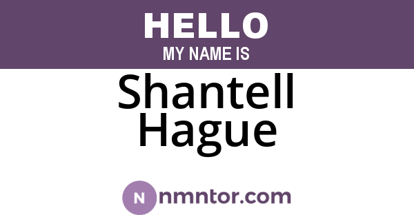 Shantell Hague